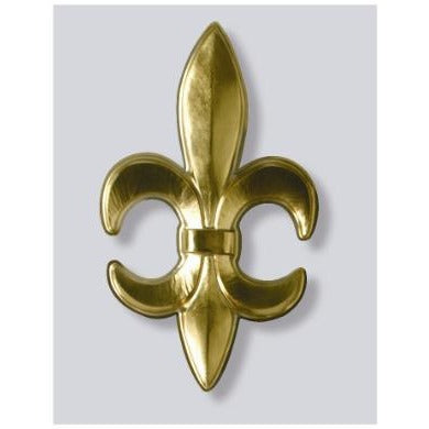 13" Gold Plastic Fleur de Lis Decoration