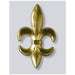 13" Gold Plastic Fleur de Lis Decoration