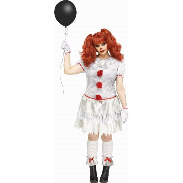 Carnevil Clown Adult Plus Size Costume, 16W-20W