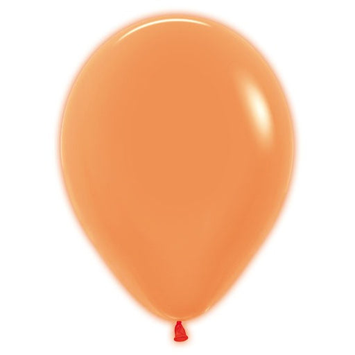 Sempertex Neon Orange 5" Latex Balloons, 50 Count