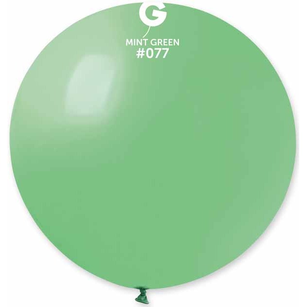 Gemar 31" Mint Green #077 Latex Balloon, 1 Count