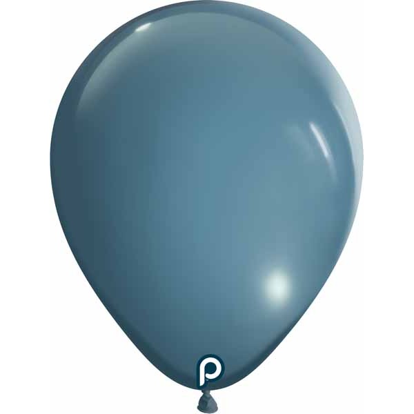 Prima Smokey Blue 11" Round Latex Balloons, 100 Pack