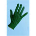 Black Ribbed Nylon Costume Gloves with Snap Closure