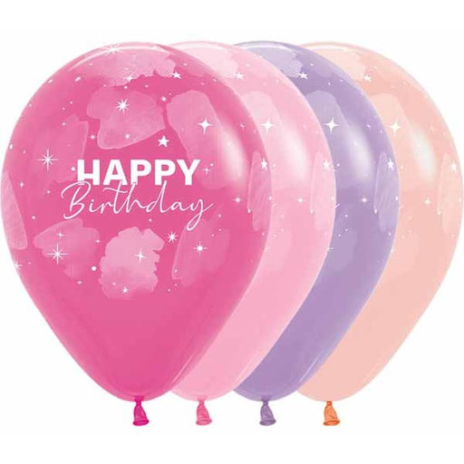 HBD WATERCOLOR PARTY 11" SEMPERTEX 50/BG