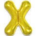 34" Gold Letter X Foil Balloon
