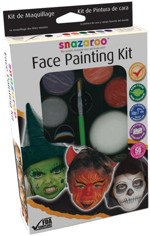 Snazaroo Halloween Face Painting Kit, 11 Pieces