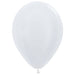 Sempertex 5-Inch Satin White Latex Balloons, 50 Pack