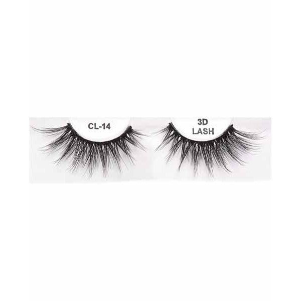 Black 3D Faux Mink Eyelashes, Style #14