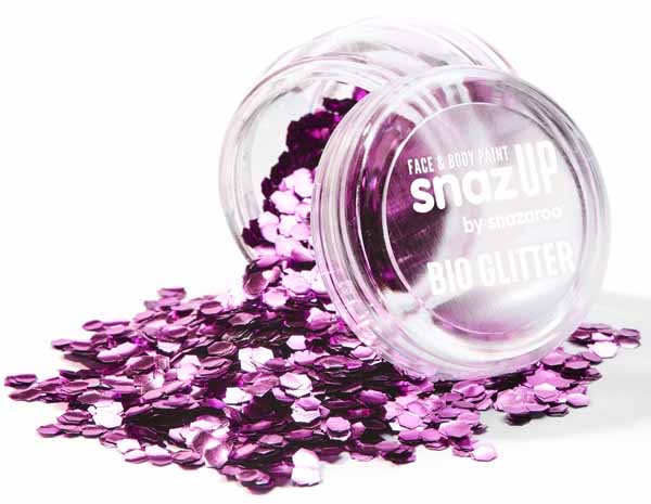 Snazaroo Chunky Fuchsia Bio Glitter, 3 g