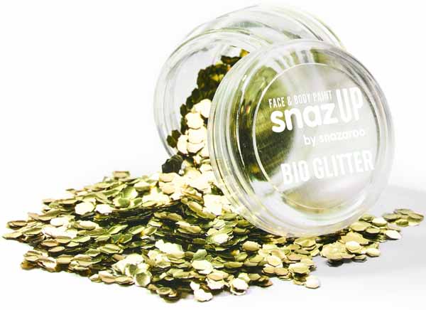 Snazaroo Chunky Gold Bio Glitter, 3 g
