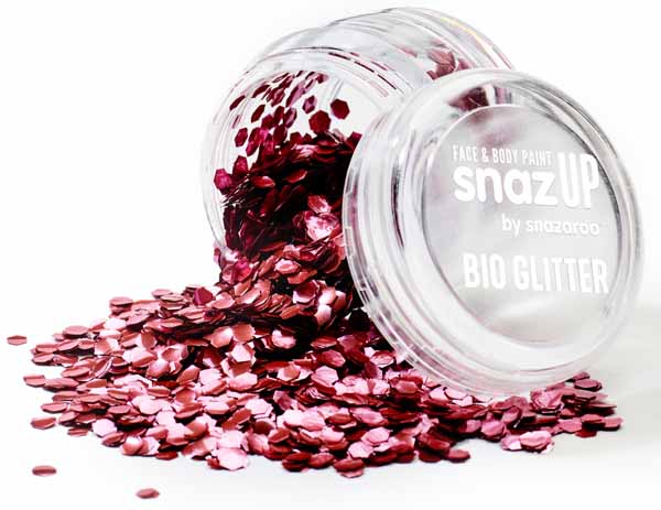 Snazaroo Chunky Red Bio Glitter 3g