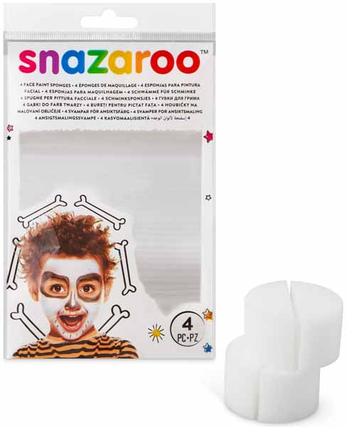 SNAZ SPONGE 4 PACK SEMI CIRCLE 25GM 2"