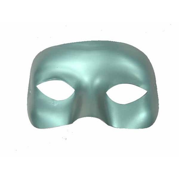 Silver Plastic Masquerade Face Mask