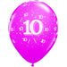 NUMBER #10 CONFETTI 11" TRENDY 50/BG ¢