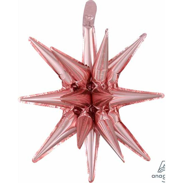 Rose Gold Magic Star Foil Balloon, 20 Inch