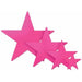 5-Inch Cerise Foil Star Decoration