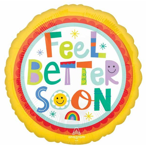 Playful Feel Better 18" Round Foil Balloon