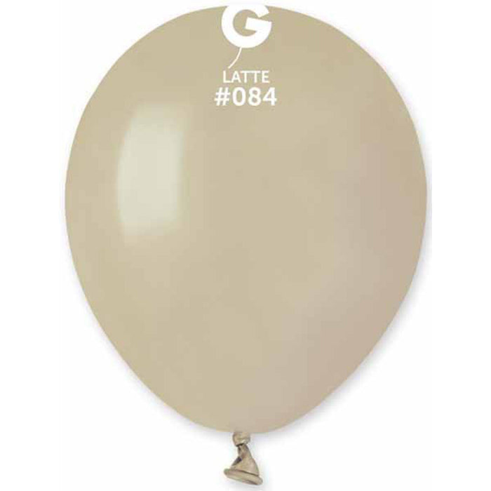 5" Latte #084 Balloons (Pack Of 100) By Gemar.