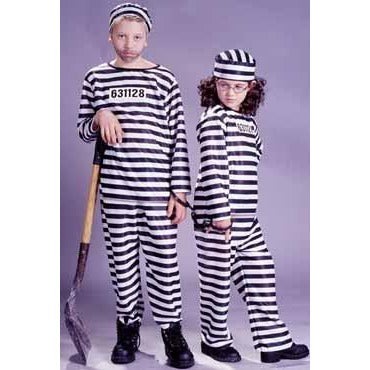 Child Jailbird Convict Costume, Large (12-14)