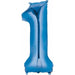 Blue Number 1 Balloon, 26 Inch