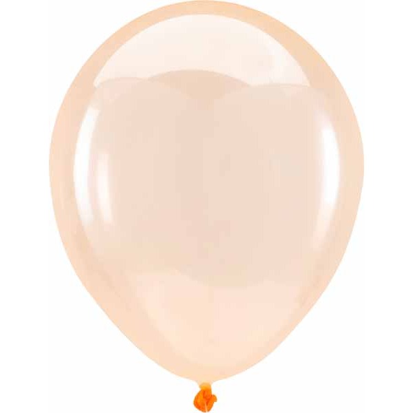 Anagram Crystal Orange 5-Inch Latex Balloons, 100 Count