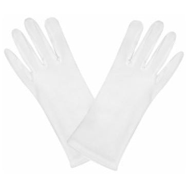 White Theatrical Costume Gloves, One Size