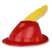 Plastic Alpine Hat with Feather