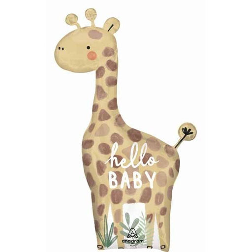 Soft Jungle Baby 42 Inch Shaped Foil Balloon