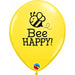 Bee Happy 11-Inch Yellow Latex Balloons, 50 Count