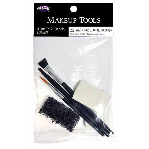 Fun World Essential Makeup Tools Kit, 6 Pieces