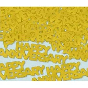 Gold Happy Anniversary Fanci Fetti Confetti, 1 oz