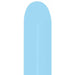 Sempertex 260 Pastel Matte Blue Twisting Balloons, 50 Pack