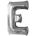 16 Inch Silver Letter E Foil Balloon