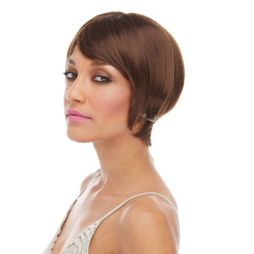 Brassy Brown Costume Wig