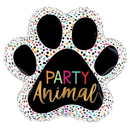 Party Animal Paw 24-Inch Foil Balloon
