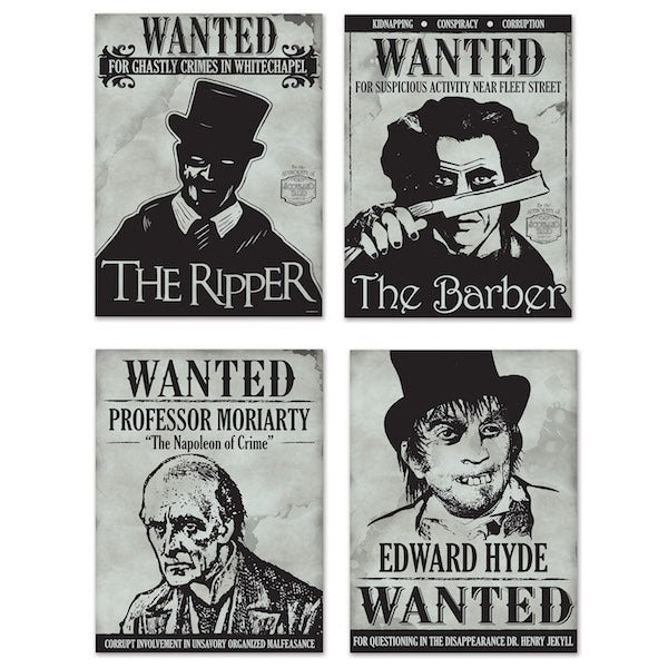 Sherlock Holmes Wanted Sign Cutouts