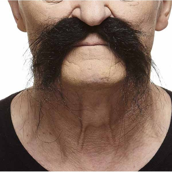 Black Costume Moustache, 3.9 x 4.3 Inches