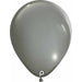 Prima Gray 5 Inch Round Latex Balloons, 100 Pack
