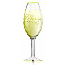 38-Inch Cheers Champagne Glass Foil Balloon