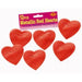 4.5-Inch Metallic Red Hearts, 12-Pack