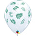 TROPICAL GREENERY 11" WHITE 50/BG
