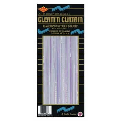 Opal Metallic Curtain, 8 ft x 3 ft