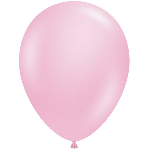 TUFTEX 17-Inch Metallic Shimmer Pink Latex Balloons, 50 Count