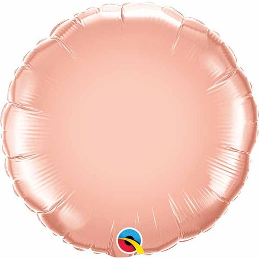 18-Inch Rose Gold Round Foil Balloon