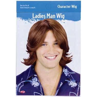 Ladies' Man Brown Costume Wig