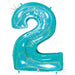 Megaloon Number 2 Holographic Balloon, 40 Inch