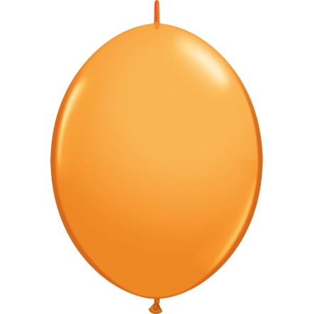 Qualatex Orange 6-Inch QuickLink Latex Balloons, 50 Count