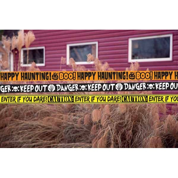 50 ft Caution Tape, Assorted Colors and Sayings