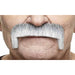 MOUSTACHE WHITE/GREY 11 CM X 5 CM
