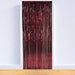 Burgundy 1-Ply Metallic Curtain, 8 ft x 3 ft